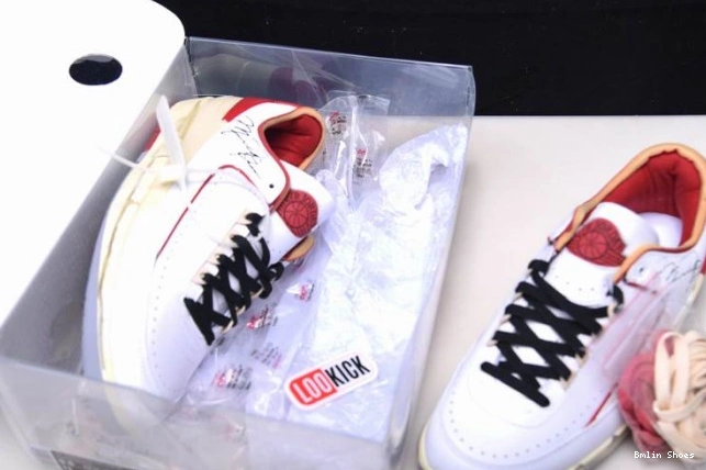 Bmlin Low Jordan Red Retro 2 SP DJ4375-106 Off-White White 0728
